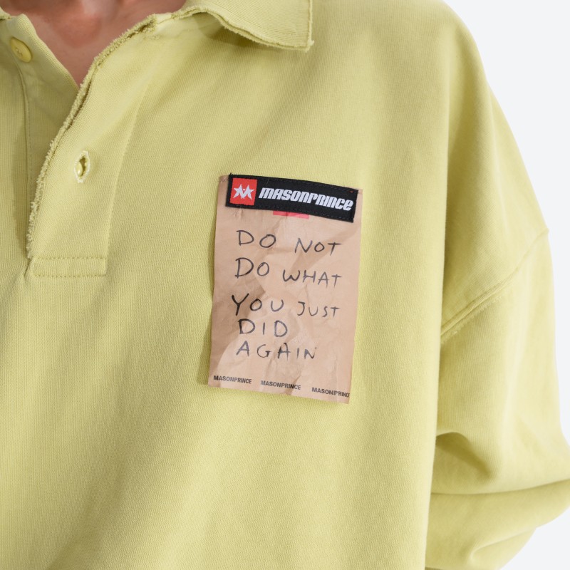 Referee‑style Polo‑collar Sweatshirt